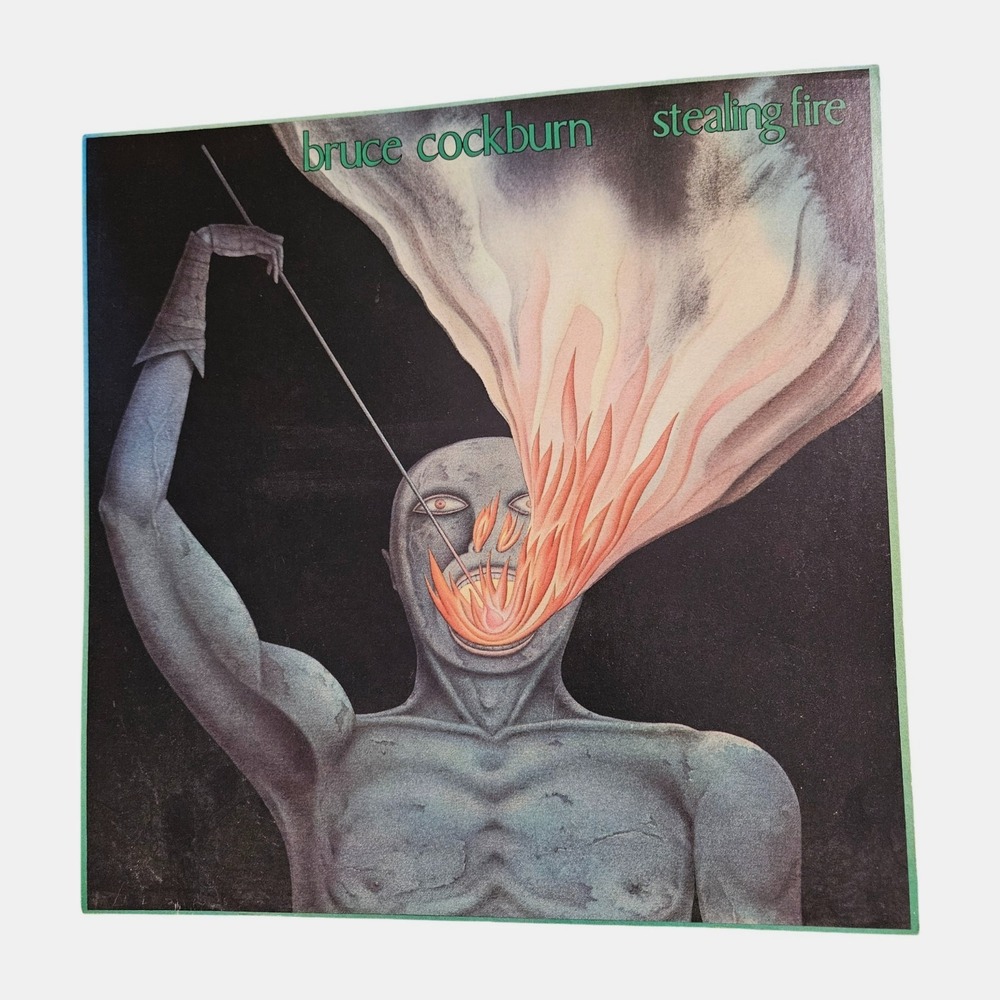Bruce Cockburn Stealing Fire 12x12 Album Flat Promo‎ Poster Vintage 1980s Rock